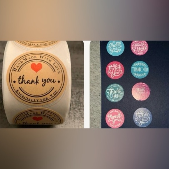 Mystery Label Sticker Bundle 4.5lbs of 1” & 1.5” Round Labels NWT various styles - Picture 14 of 15